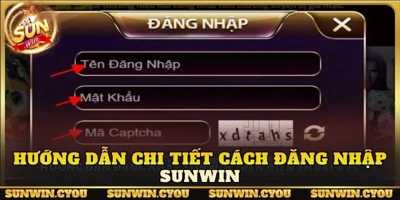 Hướng dẫn chi tiết cách đăng nhập Sunwin